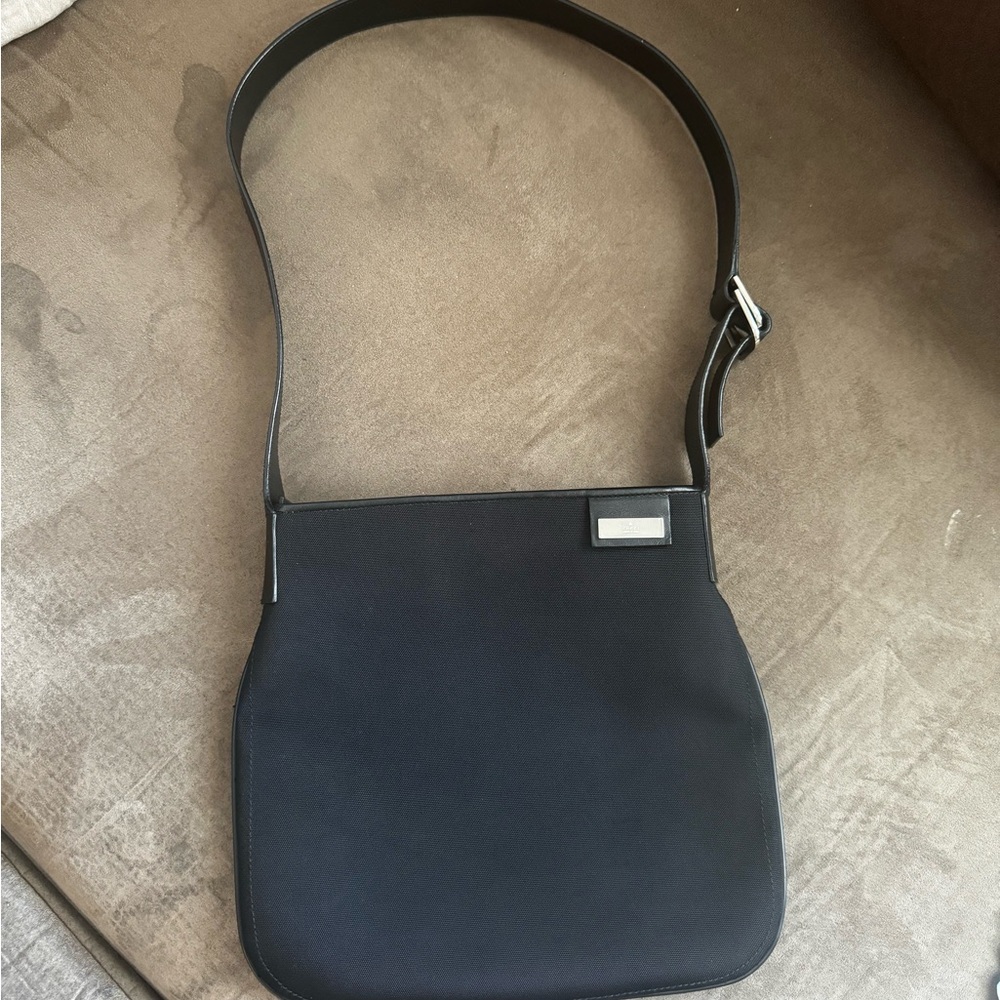 Gucci Black Canvas Shoulder Bag